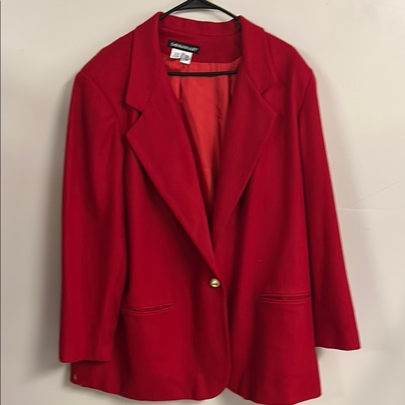 Savannah Jackets & Blazers - Savannah Red Blazer with Structured Fit